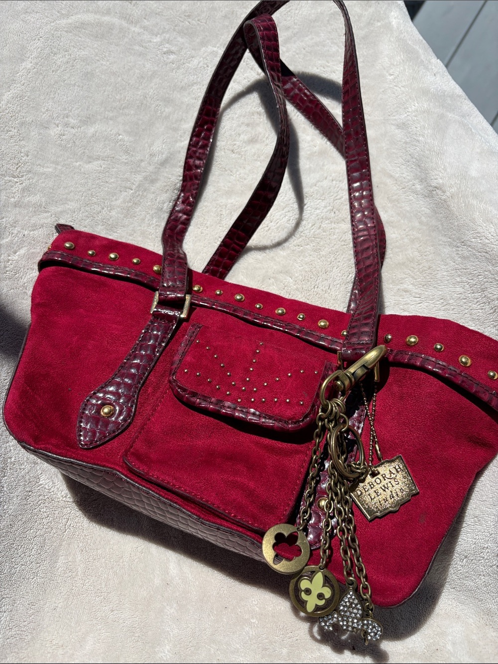 Deborah Lewis Studio red purse.
